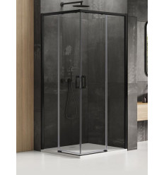 Kabina kwadratowa 70x70 Prime Black New Trendy (D-0350A/D-0351A)