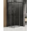 Kabina kwadratowa 70x70 Prime Black New Trendy (D-0350A/D-0351A)