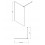 Kabina prysznicowa walk-in czarny 120x200 Mille Cersanit (S161-004)