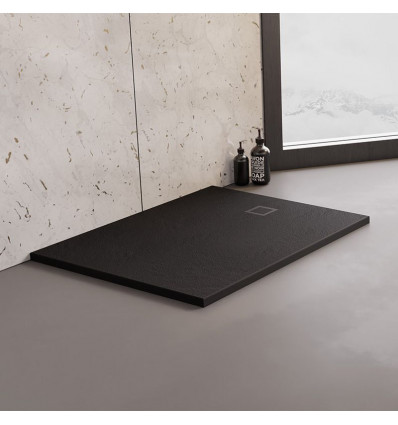 Brodzik prostokątny czarny 140x90 Mori New Trendy (B-0408)