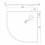 Brodzik półokrągły 90x90 Mori New Trendy (B-0473)