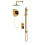 Zestaw prysznicowy podtynkowy Inverto złoty Cersanit (S952-007)