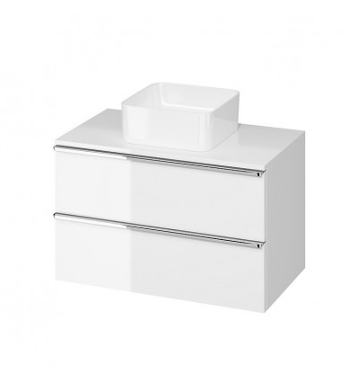 Szafka z blatem 80 biała Virgo uchwyty chrom Cersanit (S522-026)
