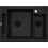 Magnetic Zlewozmywak granitowy magnetyczny 1,5-komorowy bez ociekacza - nero Deante (ZRM N503)