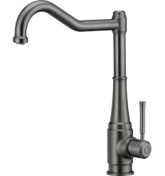 Tamizo Bateria zlewozmywakowa stojąca z prostokątną wylewką - titanium Deante (BQT D63M)