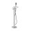 Bateria wannowa wolnostojąca Ango chrom Corsan (CMB3020CH)