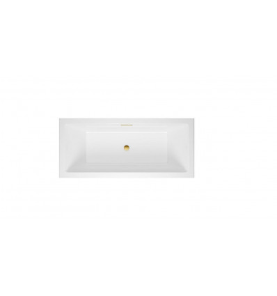Wanna prostokątna 180x80 Heaven Slim odpływ chrom Excellent (WAEX.HEV18WHS + ARIN.FLOW.GL)
