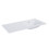 Umywalka ceramiczna 100 (40+60) prawa bez otworu Skappa white Elita (RE041002068060)