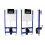 Stelaż zestaw podtynkowy do mis WC z przyciskiem E Chrom Rea (REA-E0017)