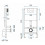 Stelaż zestaw podtynkowy do mis WC z przyciskiem E Chrom Rea (REA-E0014)