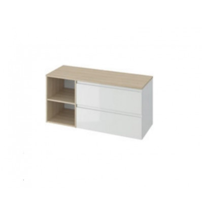 Szafka pod umywalkę z blatem 120 biały Moduo Cersanit (S929-008 + K116-019 + S590-026)