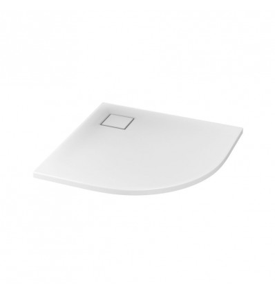 SET B185: Brodzik półokrągły TAKO SLIM 90 x 4 + syfon Tako slim Cersanit (S601-120)