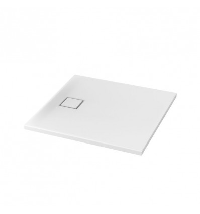 SET B187: Brodzik kwadratowy TAKO SLIM 90 x 4 + syfon Tako slim Cersanit (S601-122)