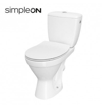 Kompakt WC Cersania SimpleOn + deska SLIM duroplastowa wolnoopadająca Cersanit (K11-2338)