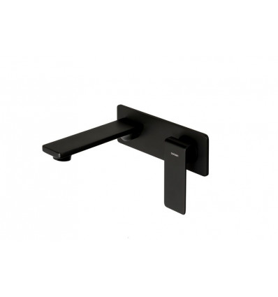 Bateria umywalkowa podtynkowa czarna Trino Corsan (CMB7115BL)
