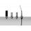 Bateria wannowa 4-otworowa chrom Trino Corsan (CMB7142CH)