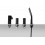 Bateria wannowa 4-otworowa czarna Trino Corsan (CMB7142BL)