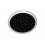 Deszczownica natryskowa czarna okrągła 22,5 cm Corsan (CMD007BL)