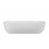 Umywalka nablatowa MU5040WH prostokątna biała z korkiem białym Corsan (MU5040WH + MUKKWH)