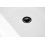 Wanna przyścienna wolnostojąca E019 Iseo 150 cm z szeroką krawędzią i wykończeniem czarnym Corsan (648677)