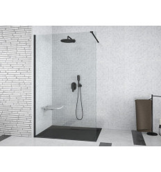 Kabina prysznicowa walk-in 120x195 Aveo Black Besco (AVB-120-195C)