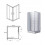Kabina Kwadratowa 90x90x165 Modern 165 PMD Piramida (modernk90x165prz)