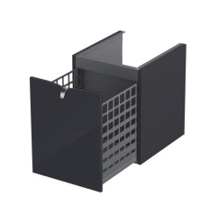 Komoda z koszem 40 Siena czarny mat Oristo (OR45-SN1S-40-8)