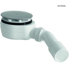Syfon brodzikowy odpływ 90 mm plastikowy chrom Pite Turbo Oltens (08001000)