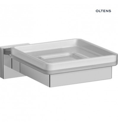 Mydelniczka z uchwytem szkło szronione/chrom 84101510 Tved Oltens (84101510)