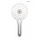 Słuchawka prysznicowa chrom/biały 37100110 Saxan EasyClick Oltens (37100110)