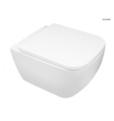 Zestaw miska wc wisząca purerim z deską wolnoopadającą slim 42007000 Vernal Oltens (42007000)