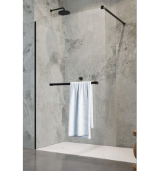 Kabina Walk-in 105 z wieszakiem Modo New II Black Radaway (389105-54-01W)