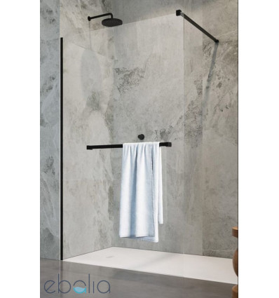 Kabina Walk-in 150 z wieszakiem Modo New II Black Radaway (389154-54-01W)
