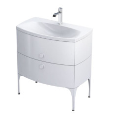 Szafka podumywalkowa 62cm Louis biały połysk Oristo (OR50-SD2S-62-1)