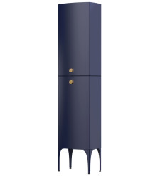 Szafka wysoka boczna 47 cm dwoje drzwi granatowy mat Oristo (OR50-SB2D-47-14)