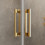 Kabina prysznicowa 80x80 Idea KDD Gold Radaway (387061-09-01L + 387061-09-01R)