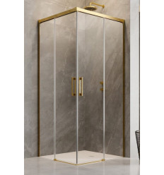 Kabina prysznicowa 120x80 Idea KDD Gold Radaway (387064-09-01L + 387061-09-01R)