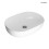 Thin umywalka 60,5x41,5 cm nablatowa owalna biała Hamnes Oltens (40320000)