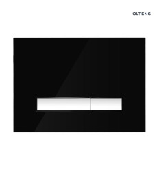 Przycisk spłukujący do WC szklany czarny/chrom Torne Oltens (57200310)