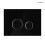 Przycisk spłukujący do WC szklany czarny/chrom/czarny Lule Oltens (57201300)