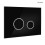Przycisk spłukujący do WC szklany czarny/chrom/czarny Lule Oltens (57201300)