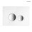 Przycisk spłukujący do WC szklany biały/chrom Lule Oltens (57201010)