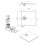 Brodzik kwadratowy TAKO SLIM 80x80 czarny + syfon Cersanit (S932-165)