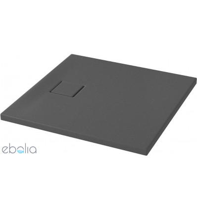 Brodzik kwadratowy TAKO SLIM 80x80 szary + syfon Cersanit (S932-161)