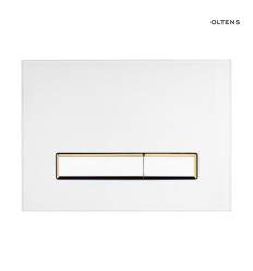 Przycisk spłukujący do WC biały/złoty mat Torne Oltens (57105000)