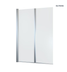Parawan nawannowy 2-częściowy 98x140 cm chrom/szkło przezroczyste Fulla Oltens (23204100)
