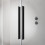Drzwi wnękowe 90 Lewe Furo Black DWJ Radaway (10107472-54-01L + 10110430-01-01)