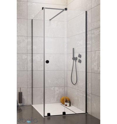 Kabina prostokątna 90x70 Prawa Furo Black KDJ RH Radaway (10104442-54-01RU + 10110460-01-01 + 10113070-01-01)