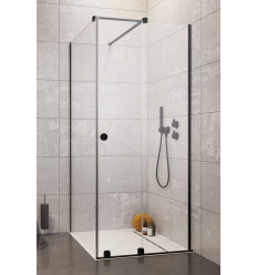 Kabina prostokątna 100x75 Prawa Furo Black KDJ RH Radaway (10104492-54-01RU + 10110510-01-01 + 10113075-01-01)