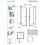 Drzwi prysznicowe 80 LEWE Essenza Pro DWJ White Radaway (10099080-04-01L)